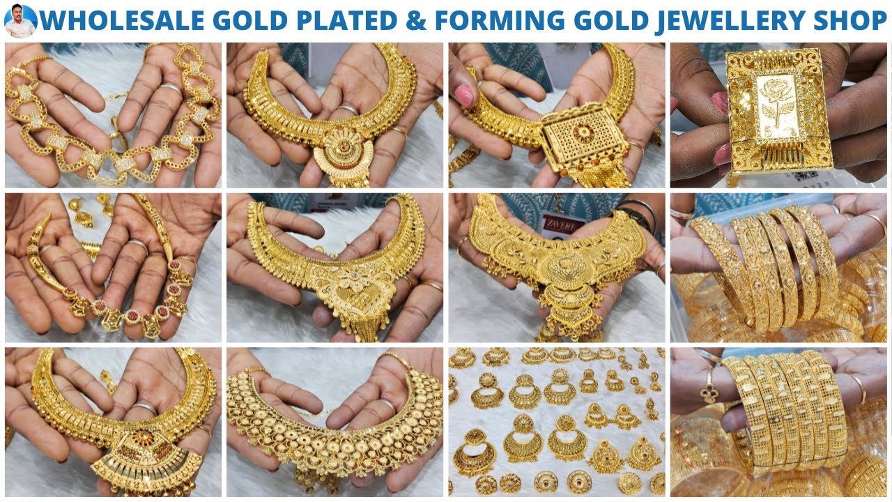 Gold Plated Jewellery ka Exclusive Collection Wholesale Shop in Kolkata 😍