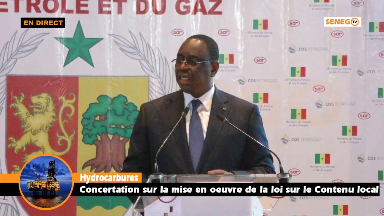 Atelier sur le secteur pétrole et Gaz : Le discours du président Macky Sall