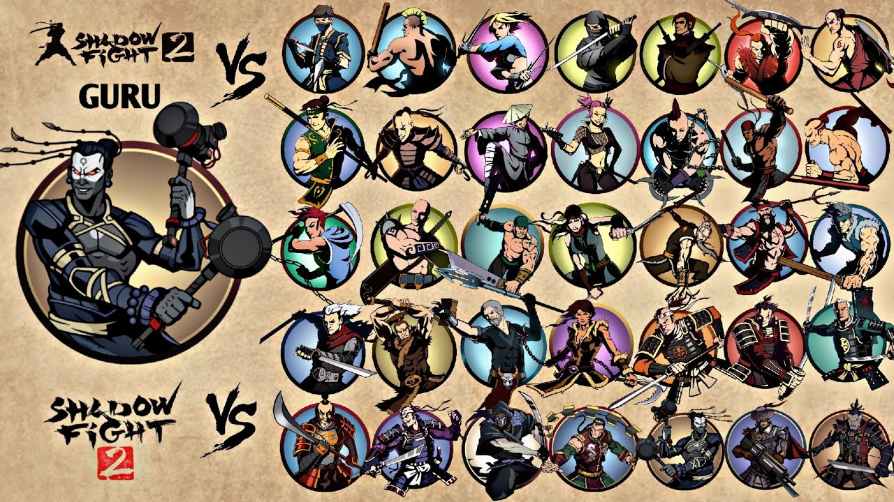 Shadow Fight 2 | Guru vs All Bodyguards