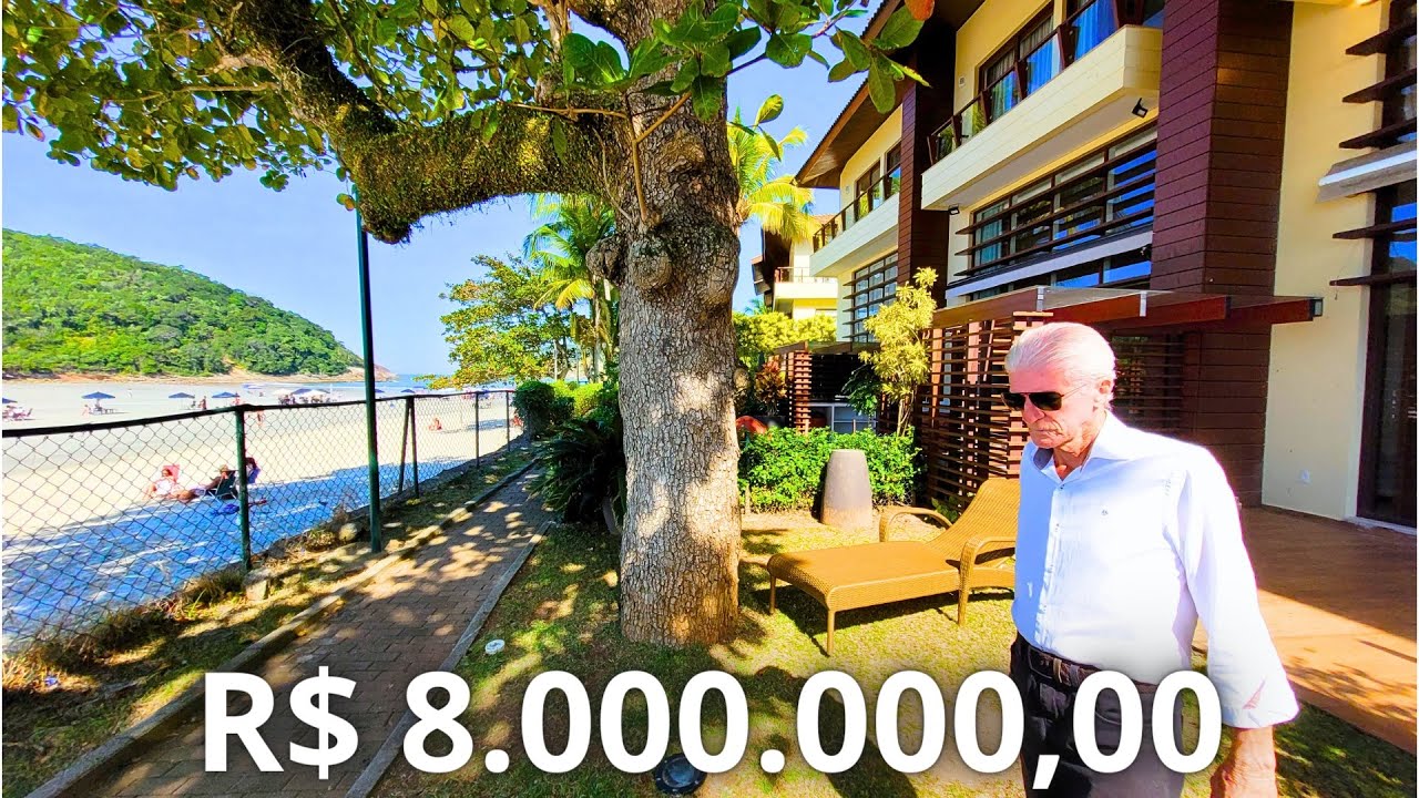 Casa pé na areia em Guarujá l Jequiti Residence. R$ 8.000.000,00