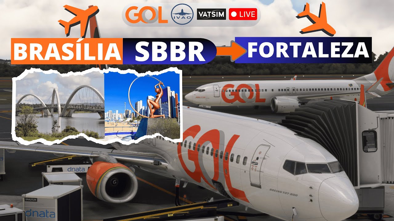MSFS: SBBR (Brasília) - SBFZ (Fortaleza)| IVAO - #MSFS2020