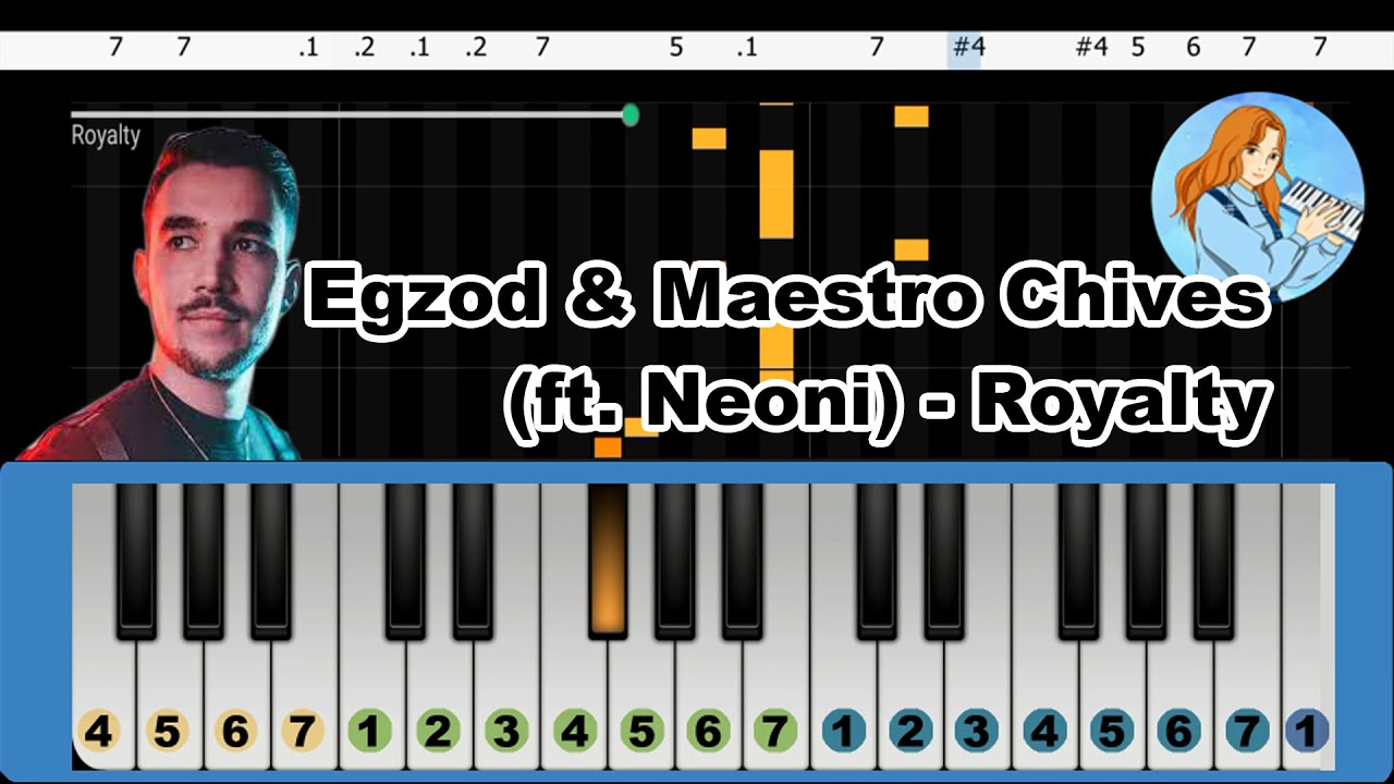 Egzod & Maestro Chives - Royalty (ft. Neoni) Pianika/Melodica Tutorial