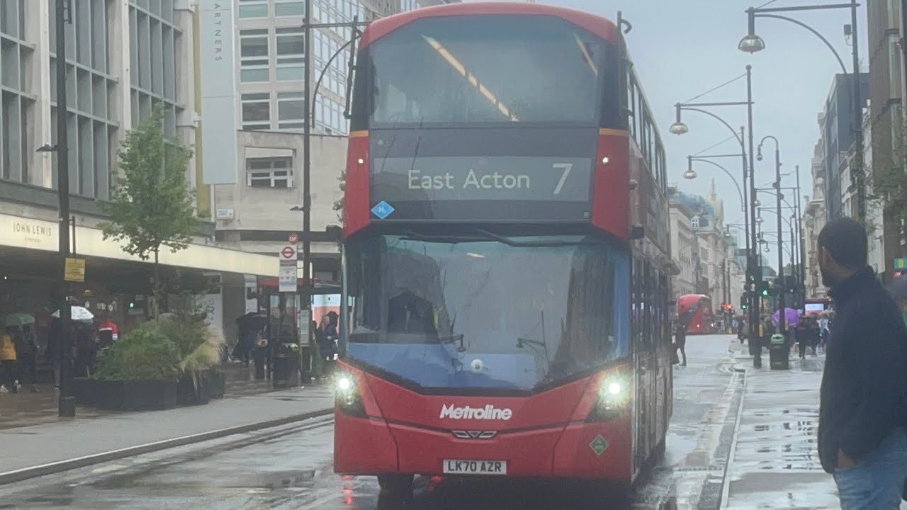 Shabby FRV - TFL Bus Route 7: Oxford Circus - East Acton | Wright StreetDeck FCEVs - Metroline!!