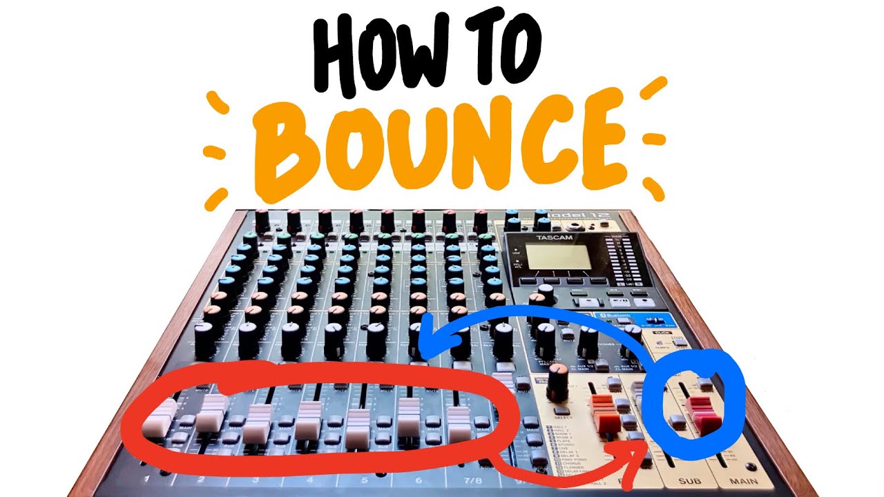 How to Bounce Tracks in the Tascam Model 12
