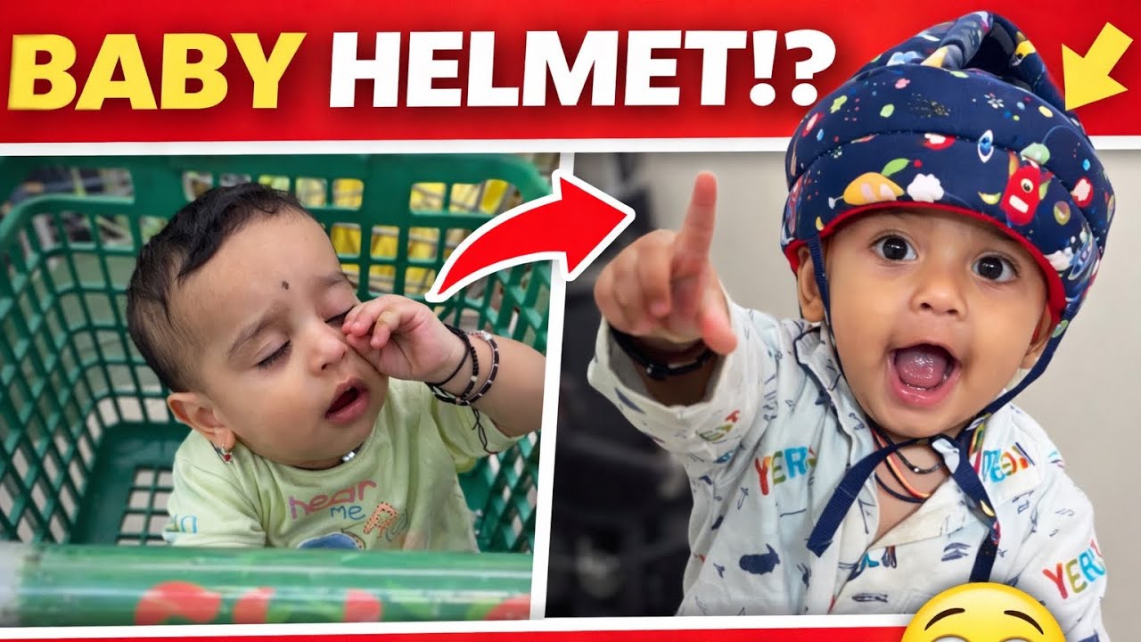 Yeh Baby Helmet Kyun Liya?😧 Mom Ka Safety Hack⛑️