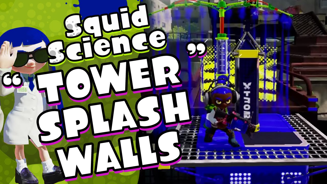 Splash Walls on Tower Control Ranked Game Mode Splatoon Squid Science Nintendome