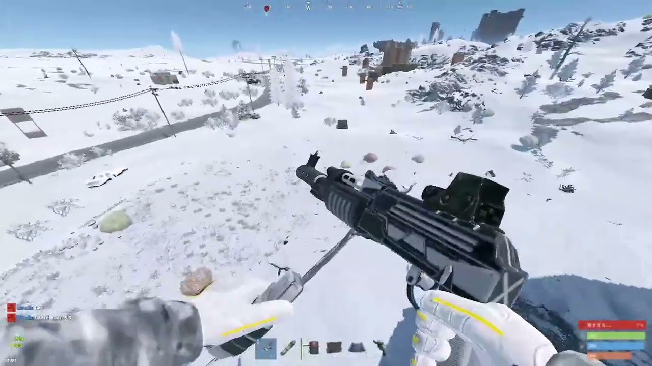 1hour duo snow ball farming AK #rust