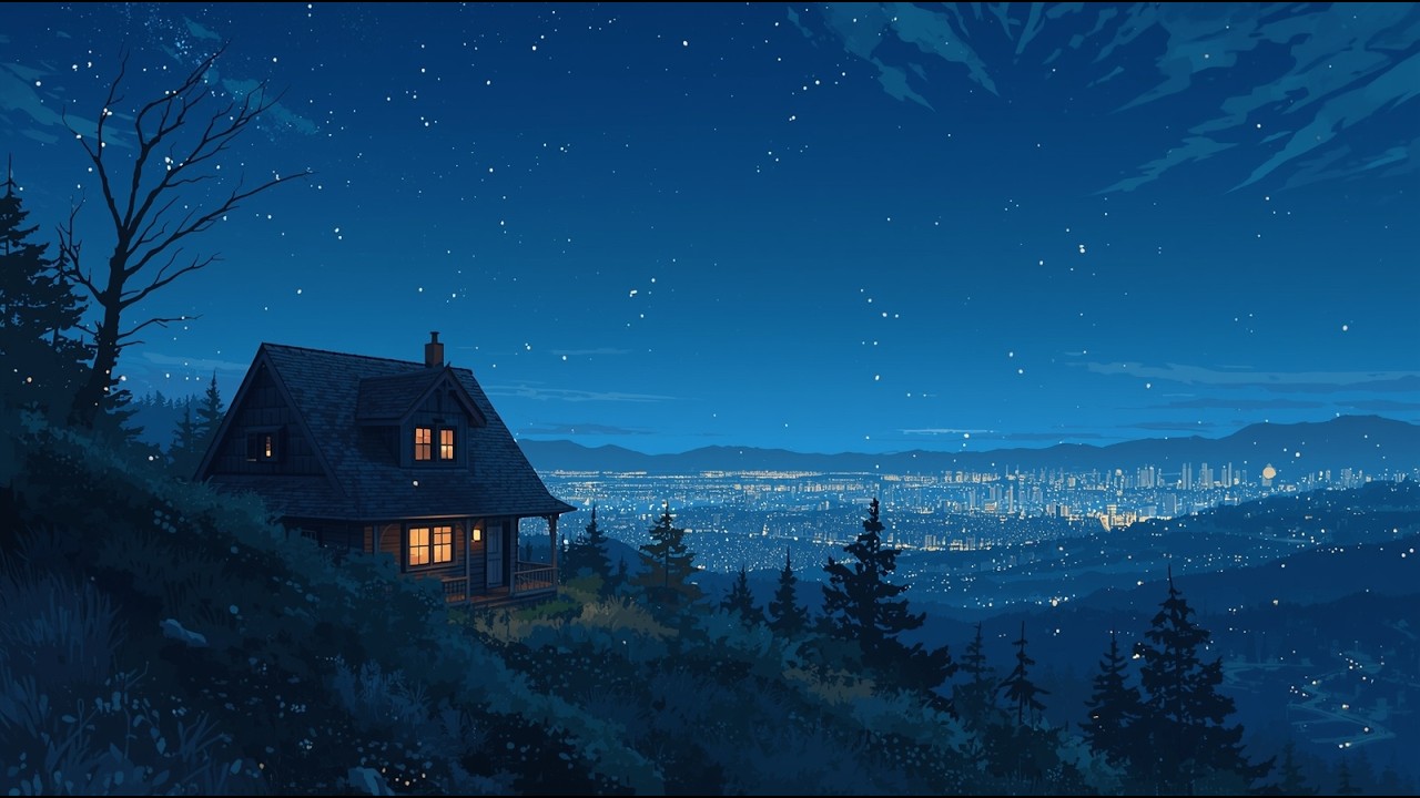 Peaceful Rainy Night 🌧️ Lofi Music to Relax, Study and Unwind