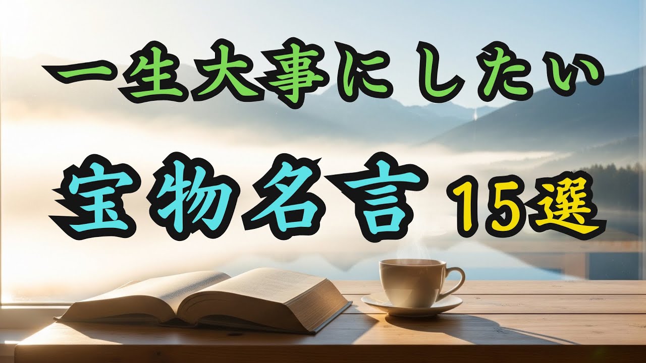 心に残る、一生モノの言葉｜名言15選
