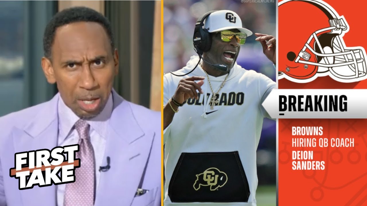 FIRST TAKE | Stephen A. Pushes Browns to Consider Deion Sanders as Head Coach Next Season