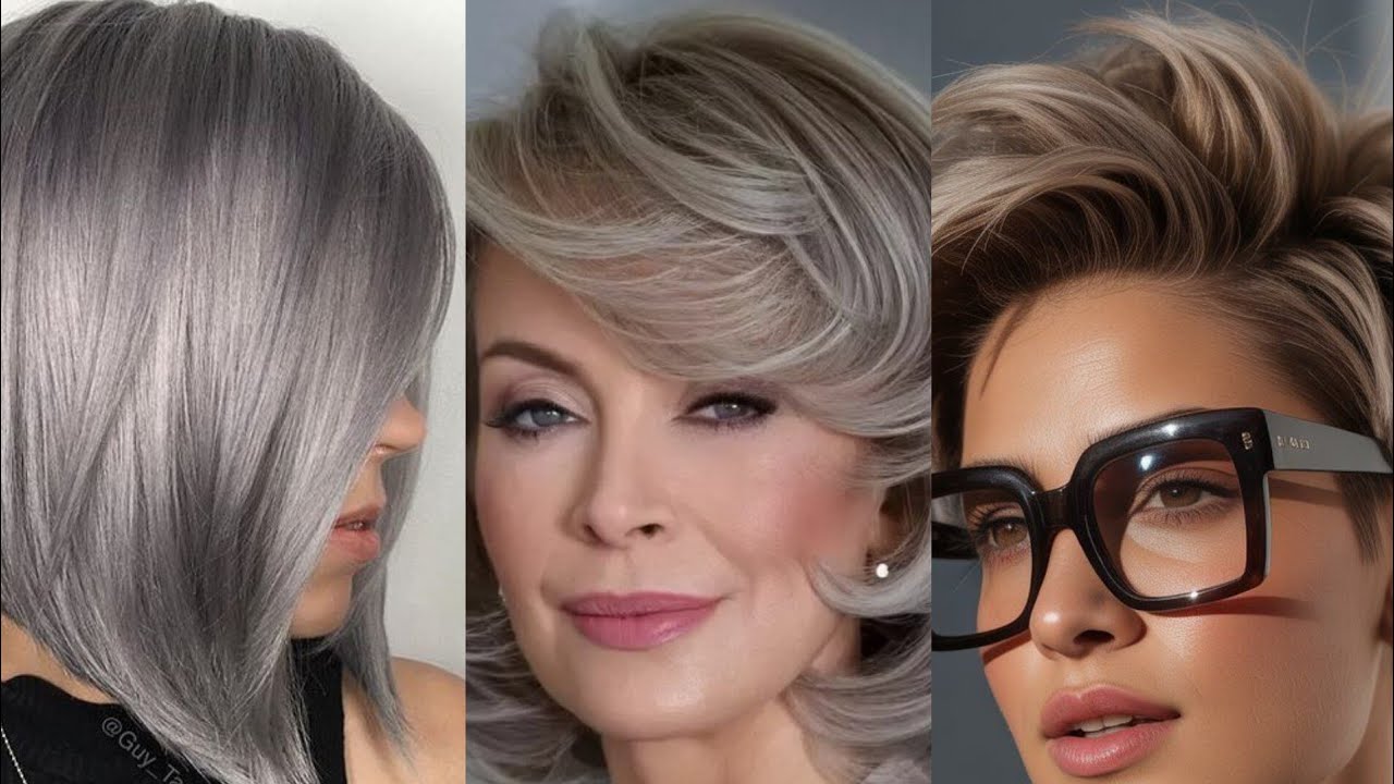Short hairstyle for women over 60 / trending 2026