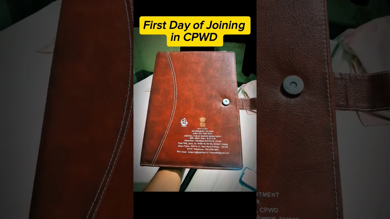 First Day Of Joining in CPWD | SSC JE   #motivation #sscje #cpwd #training