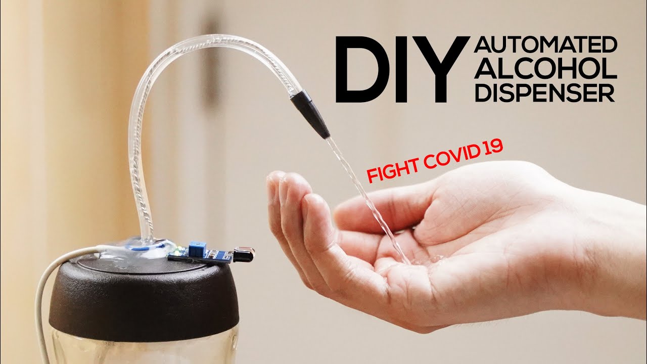 Автоматический диспенсер для алкоголя своими руками ($3, Arduino не требуется)