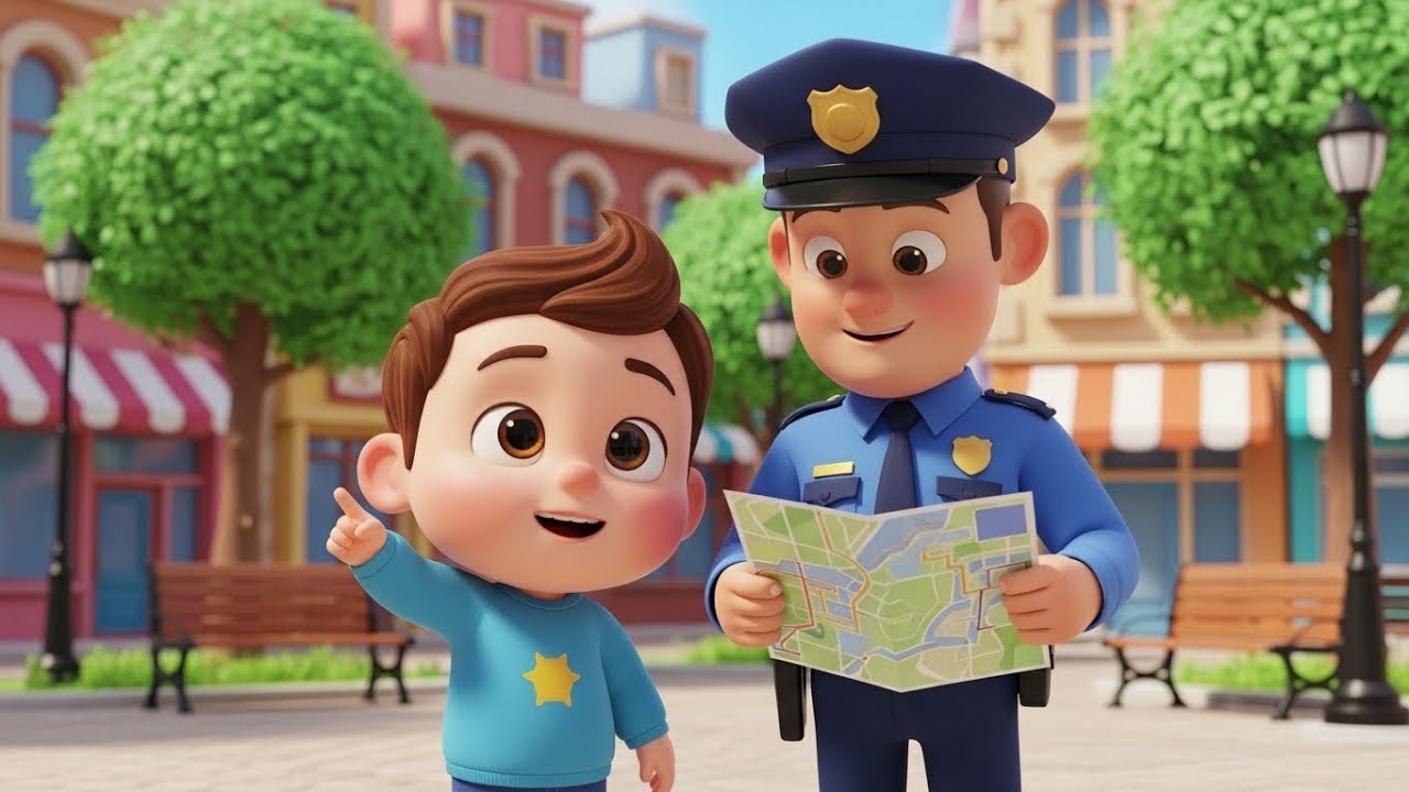Ultimate Police Helpers Song for Kids | Learn Safety & Fun Nursery Rhymes 👮‍♂️🚓🎶