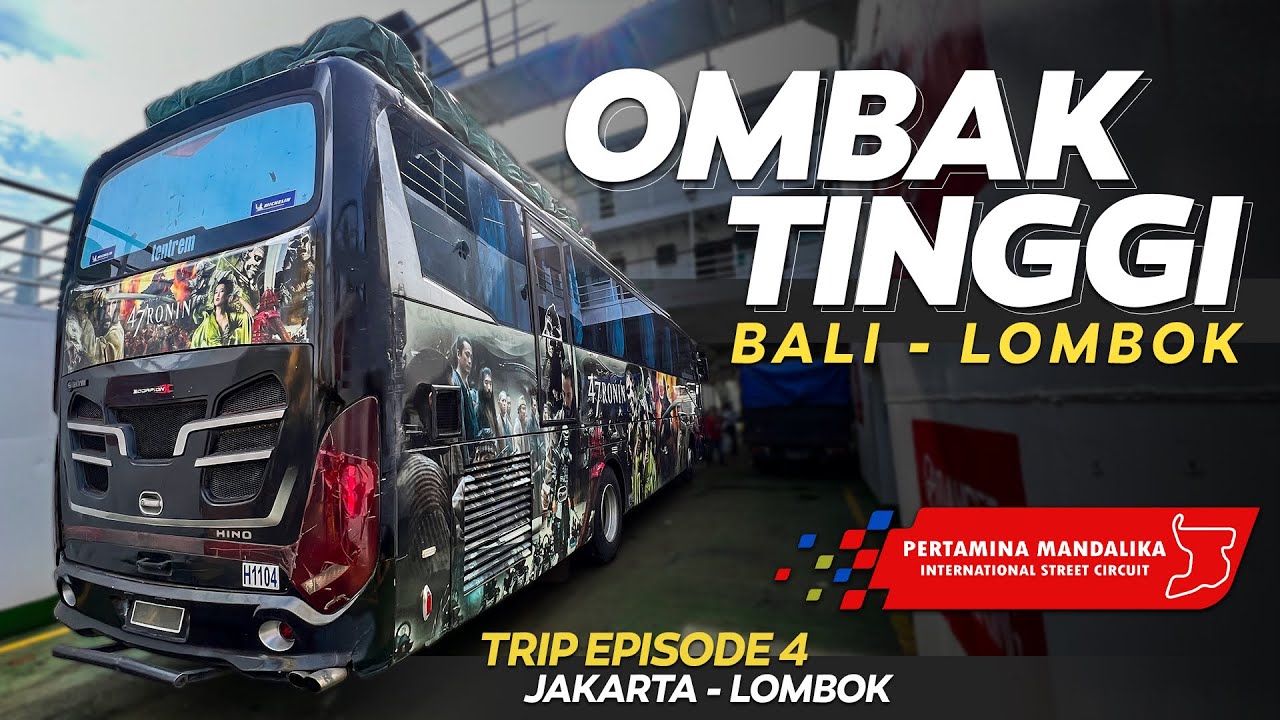 NGERI !! BUS SAMPAI GOYANG KANAN KIRI DIATAS KAPAL ‼️ Trip Jakarta - Lombok with Tiara Mas PART 4