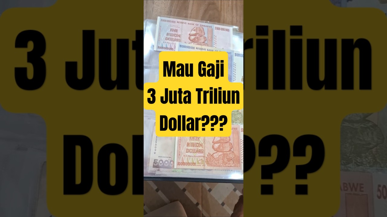 UANG : Kerja di Zimbabwe, Gaji 3 Juta Triliun Dollar... Mau...???