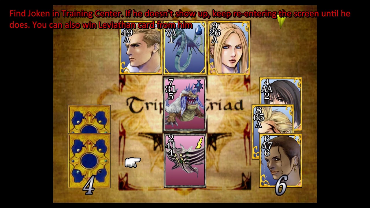 Final Fantasy 8 Remastered - [MISSABLE] Cards Club Master Trophy