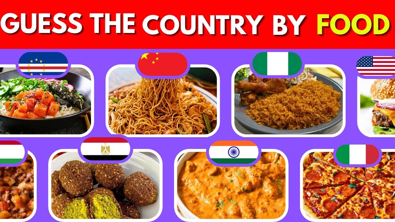 Guess the Country by Its Food in 3 Seconds! (+Amazing facts)🌍🍕🍲|Food Quiz 2025| Easy, Medium, Hard
