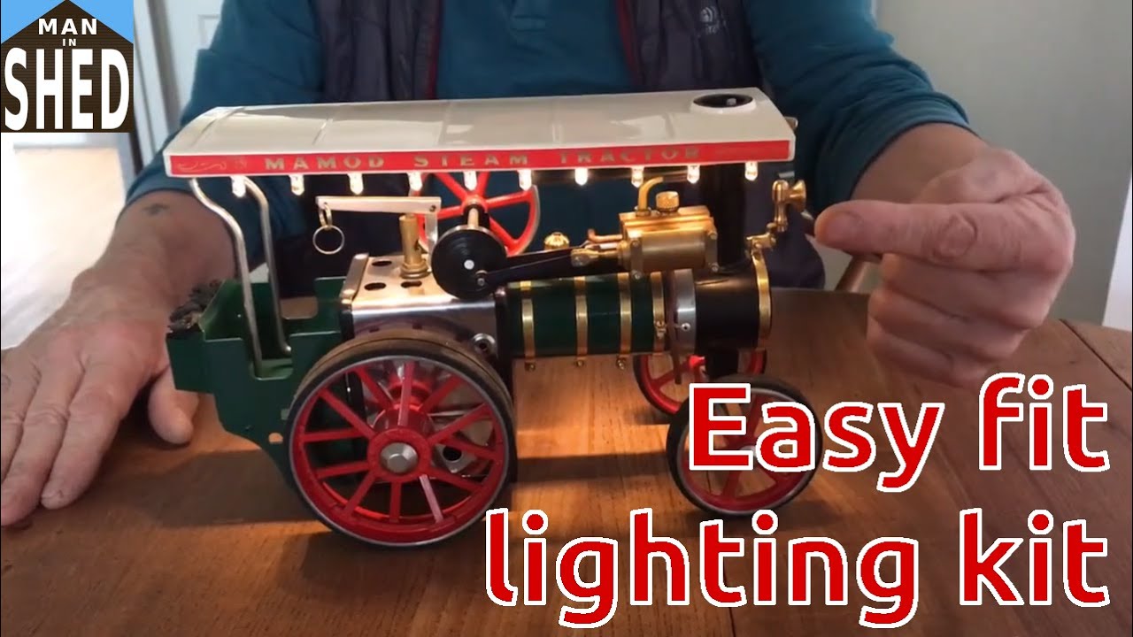 Maninshed easy fit lighting kit for steam models Mamod and Wilesco