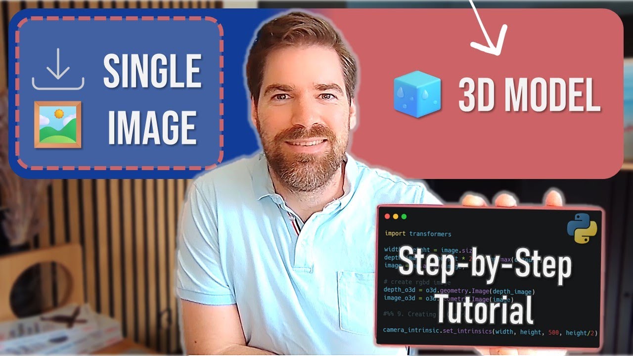 Учебное пособие по 3D Python: создание 3D-моделей из 2D-изображений (фото или ИИ) с помощью 5 биб...