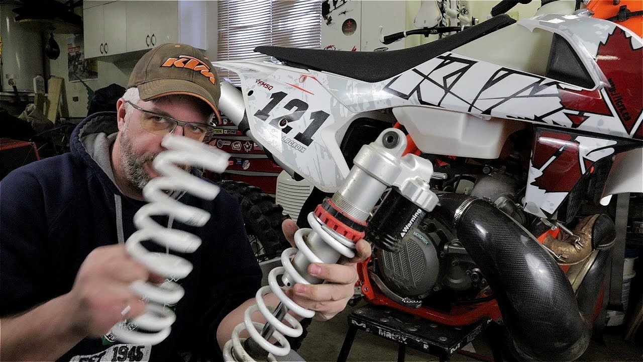 2017 2018 - KTM 250 300 XC shock spring replacement