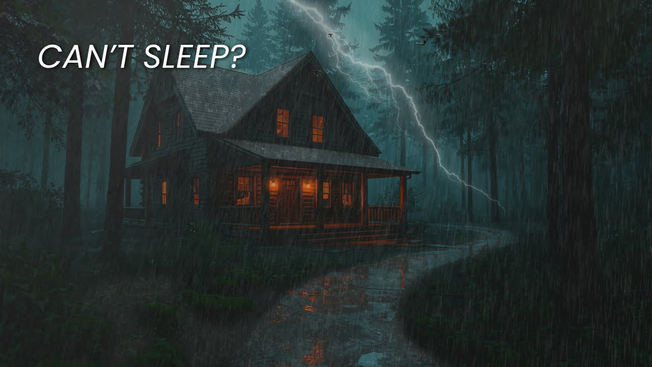 Can’t Sleep? 🌧️ Distant Thunder & Night Rain to Calm Your Mind