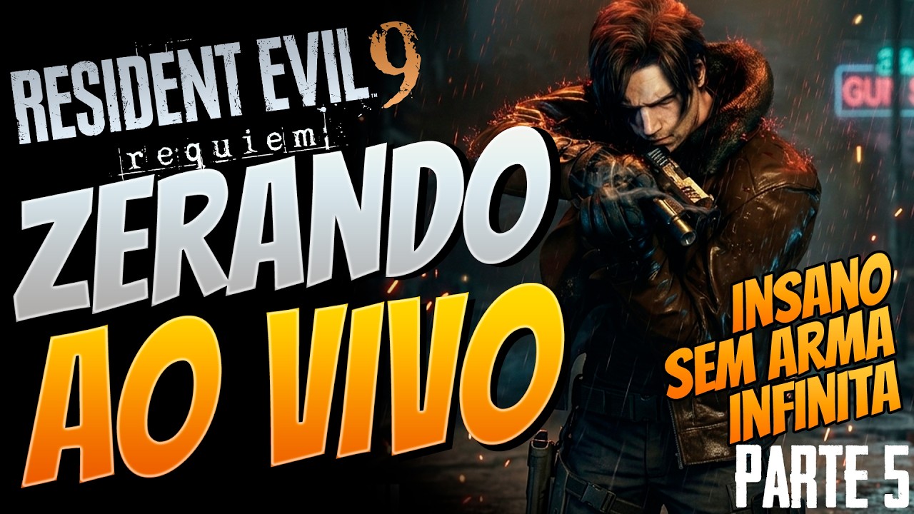 🔴 ZERANDO RE9 NO INSANO ! Sem Usar armas Infinitas - Resident Evil 9 Requiem #5