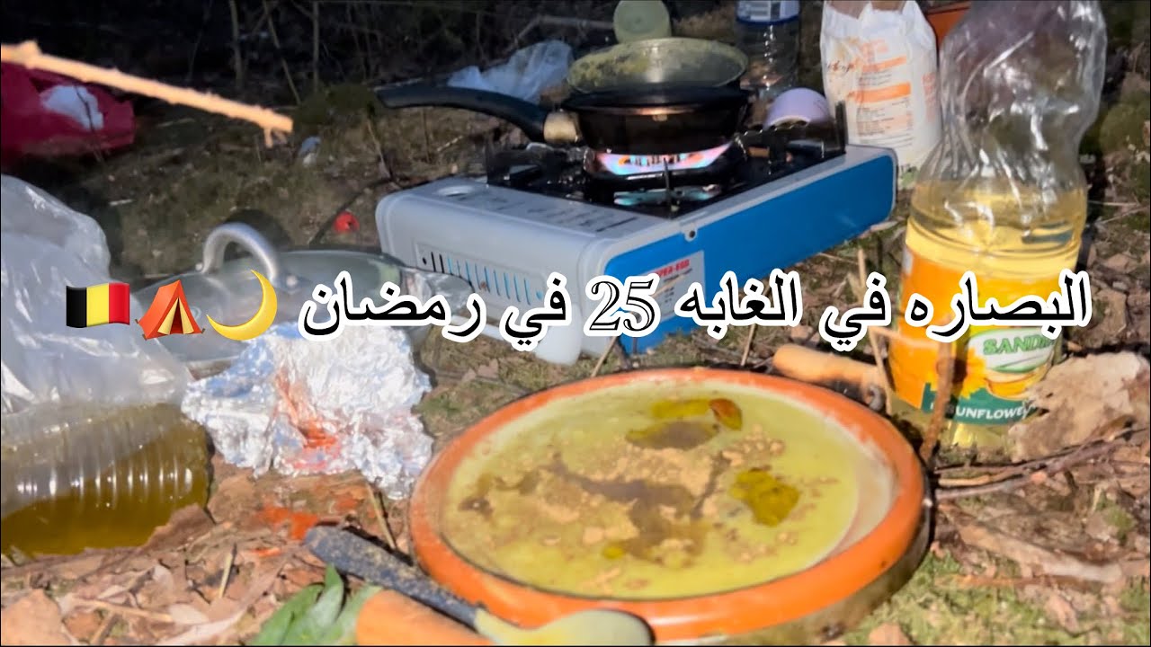 طيبت البصاره والحوت في الغابه بلجيكا 🇧🇪 🌲 اليوم 25 في رمضان 🌙