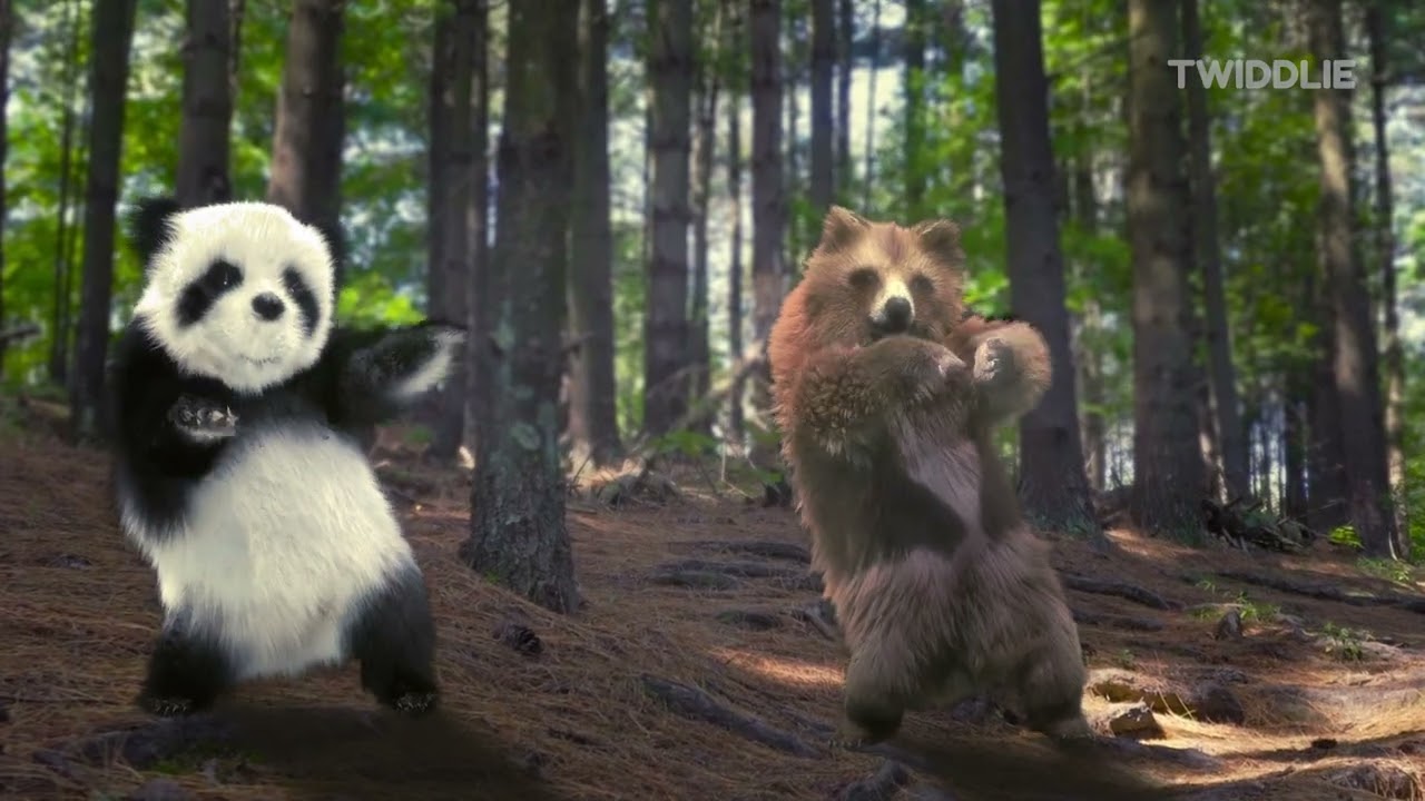 Animal Song (Jungle Dance) | With Panda, Dog, Cats, and a Bear 2025 | By Twiddlie
