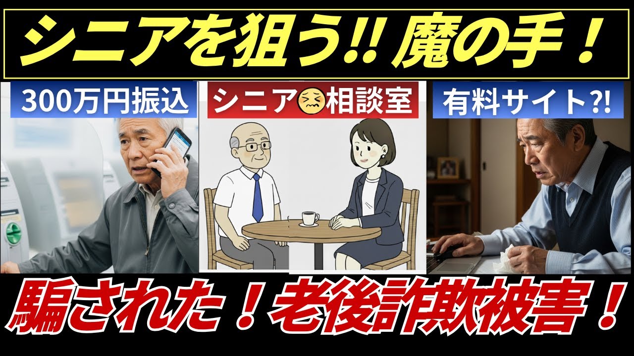 さゆりさん【シニアの相談室】私、騙されました！老後詐欺被害！