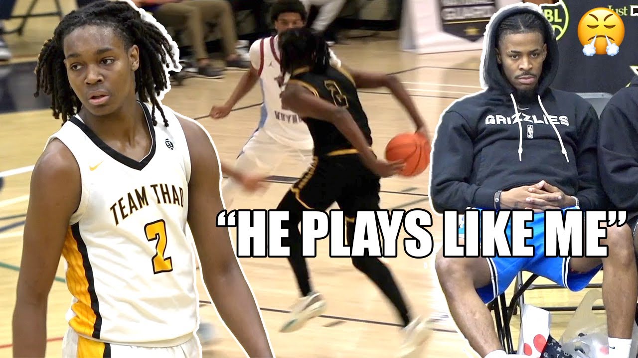 JA MORANT SHOCKED BY 5-STAR PG! 6'4 Jasper Johnson WENT CRAZY at Peach Jam!
