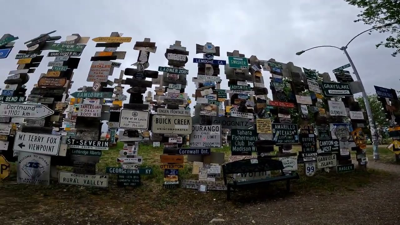 The Alaska Highway Sign Post Forest - Watson Lake Canada