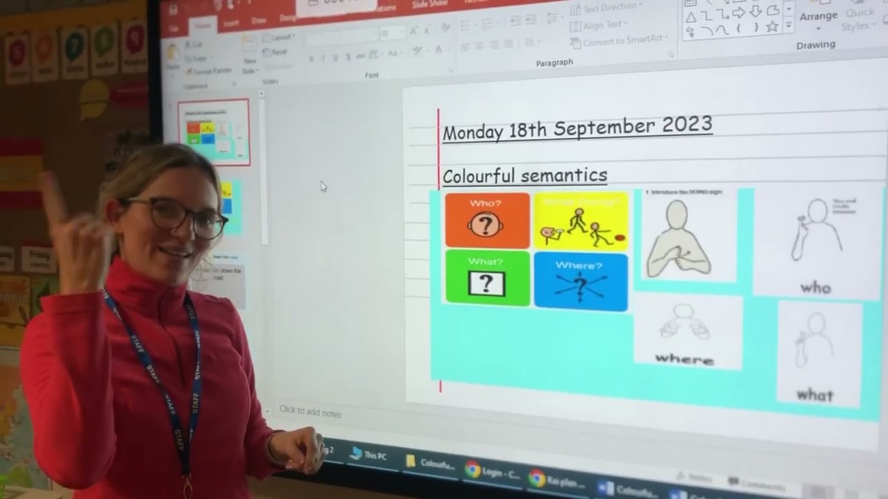 Colourful semantics demo