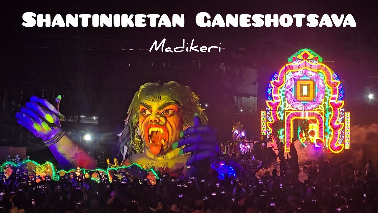Shantinikethana ganesh vishargana 2025 | Madikeri Ganesh visargana