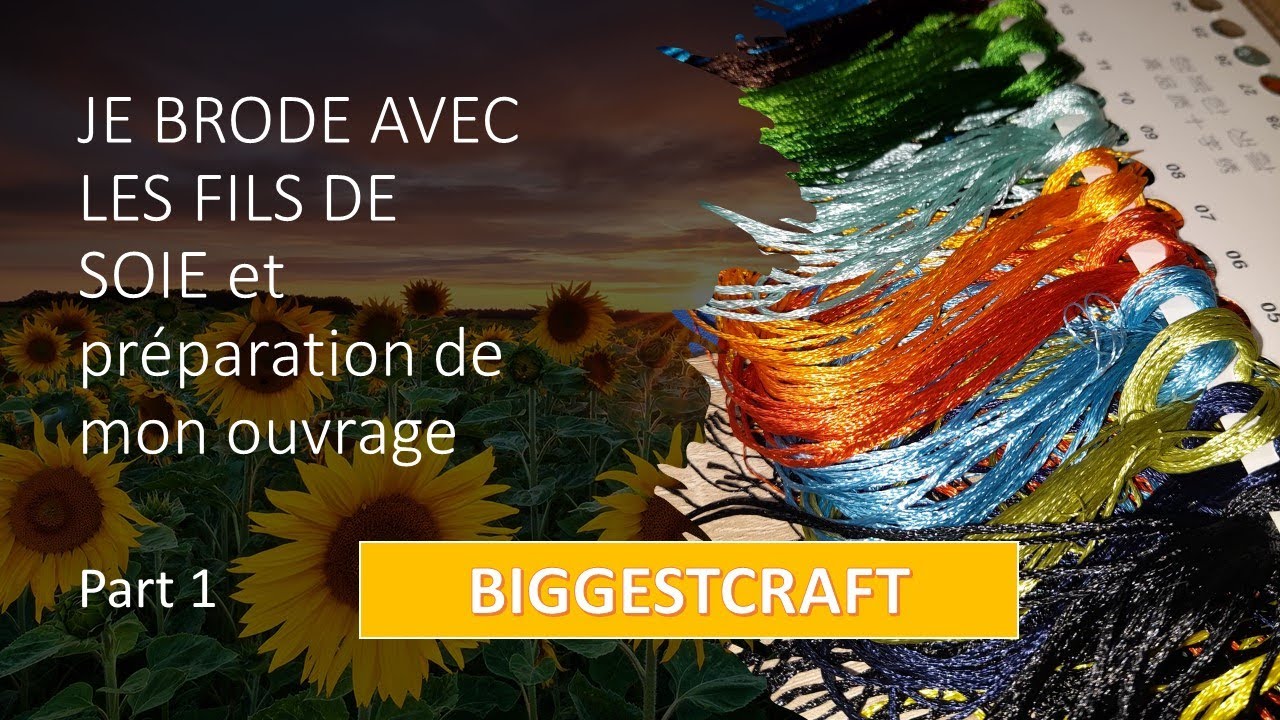 Je BRODE avec les FILS DE SOIE 😍 et préparation de ma toile 🤩🤩🤩Part 1