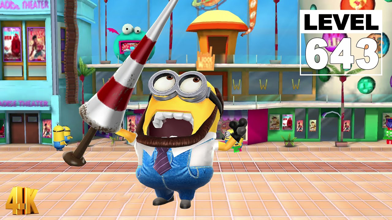 Minion Rush Grandpa Minion collect 9K bananas at the Mall - Level 643 4K