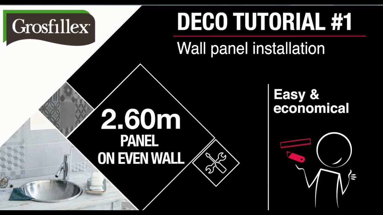 Installation tutorial wallcovering Grosfillex