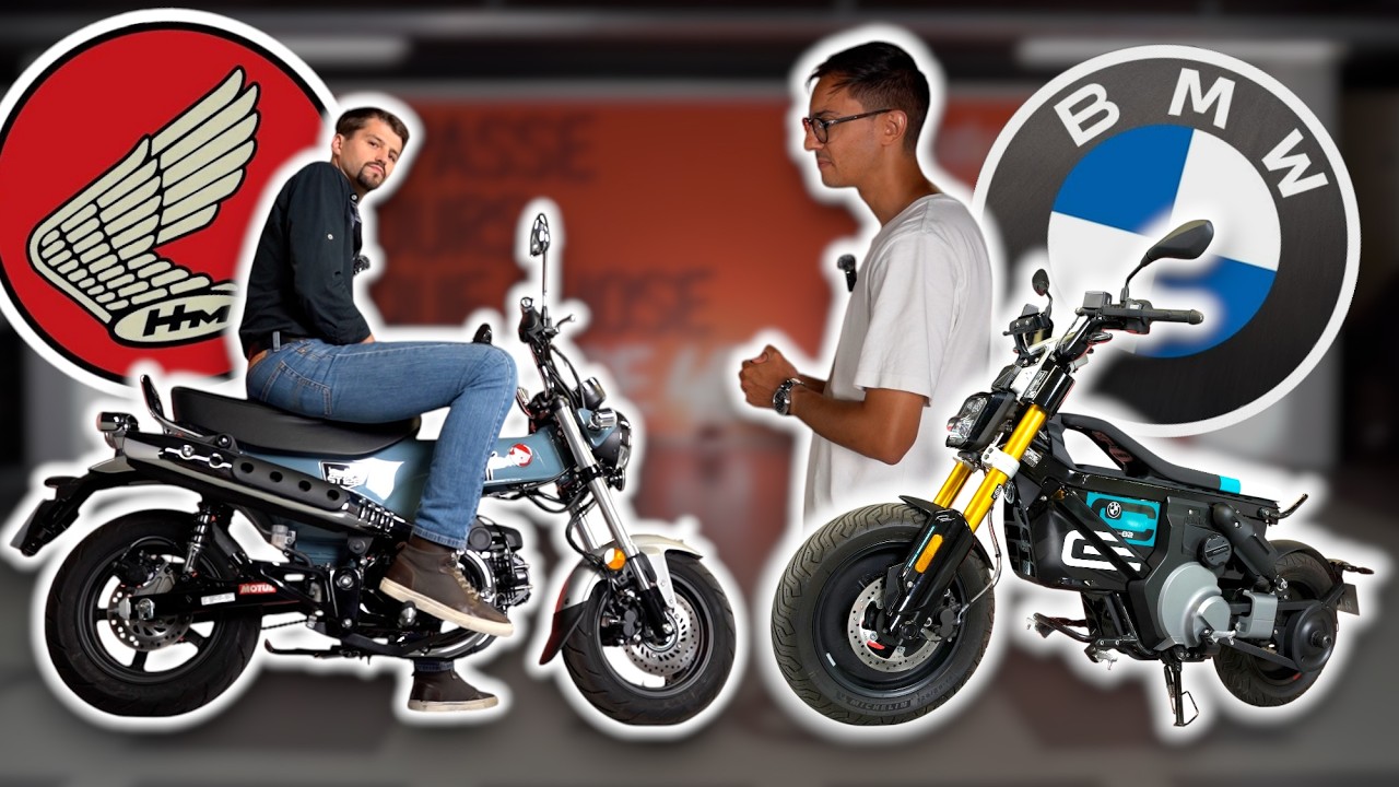 Electrique ou thermique ?! Le match des 125 : BMW CE02 vs Honda DAX | La Place 46