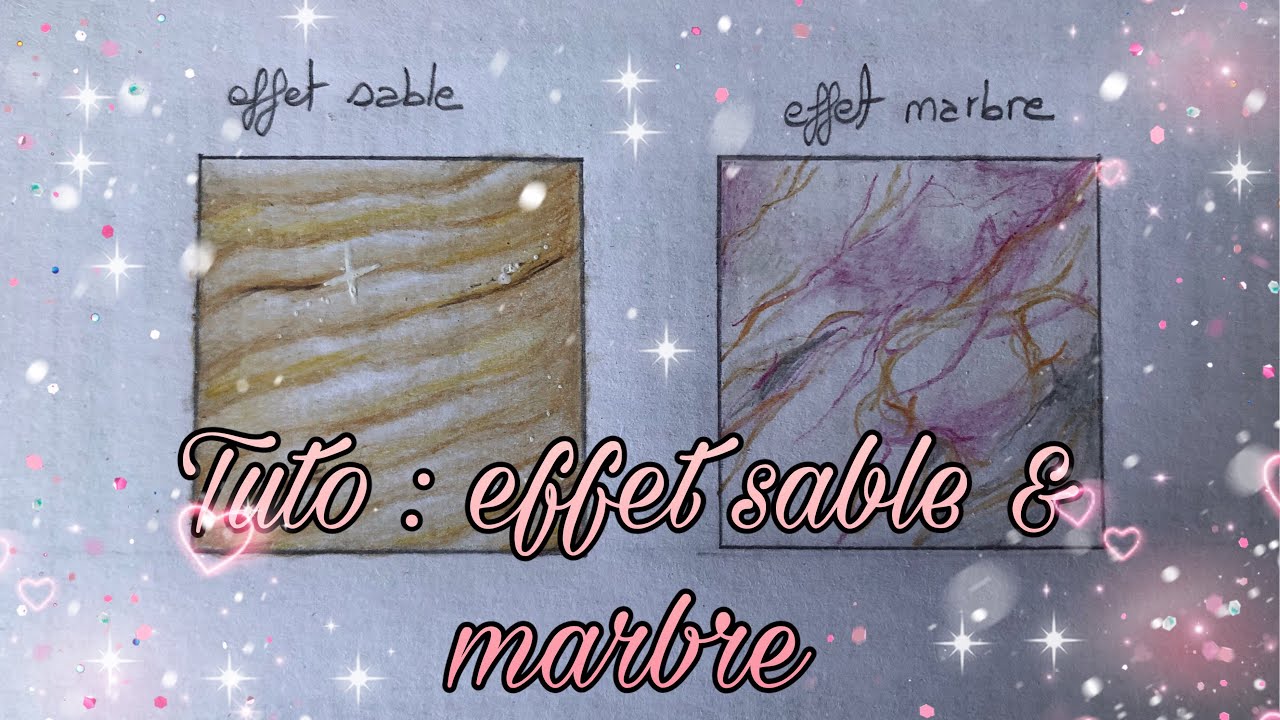 Tutoriel/technique  : effet sable + effet marbre
