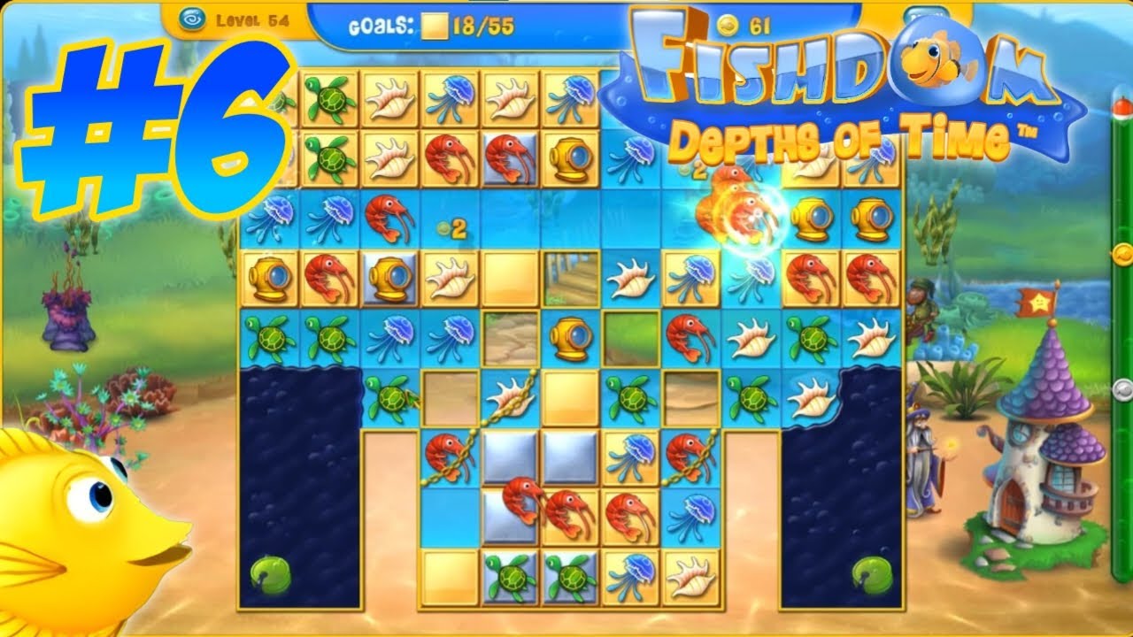 Fishdom: Depths Of Time  [PC] - Gameplay Part 6 - (Level 51-60)