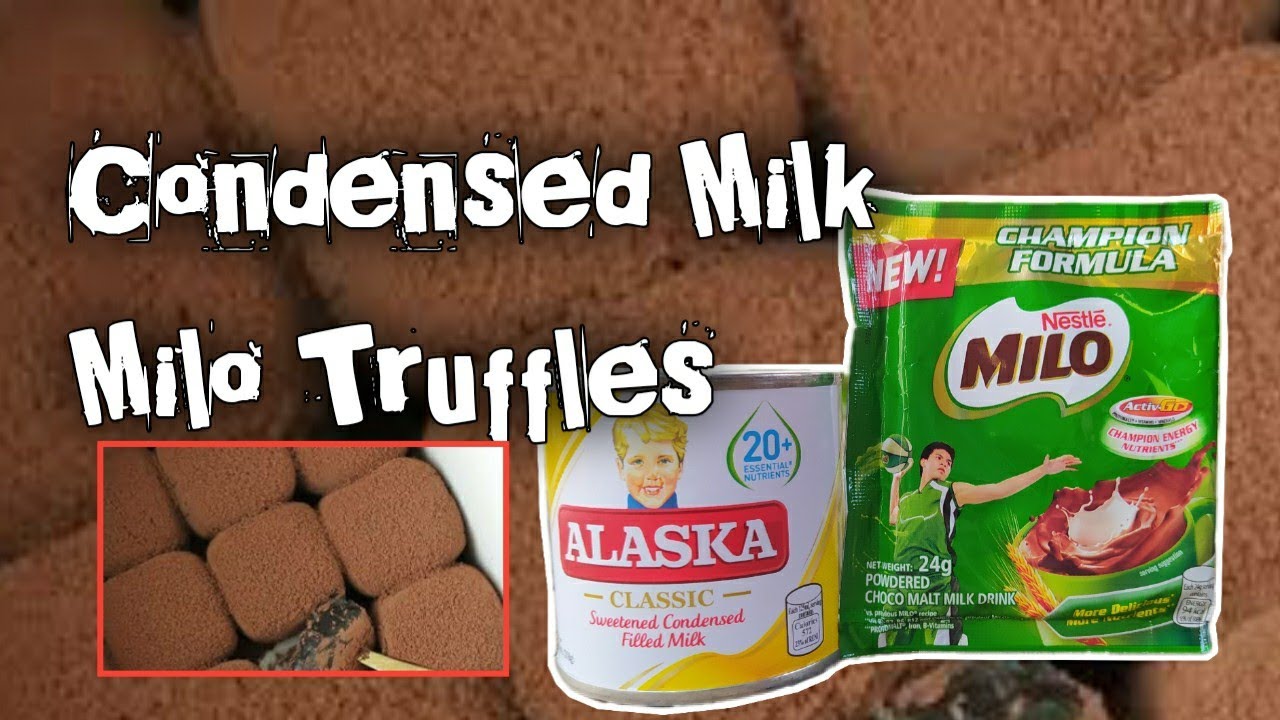 Condensed Milk Milo Truffles Dessert | 2 Ingredients Only