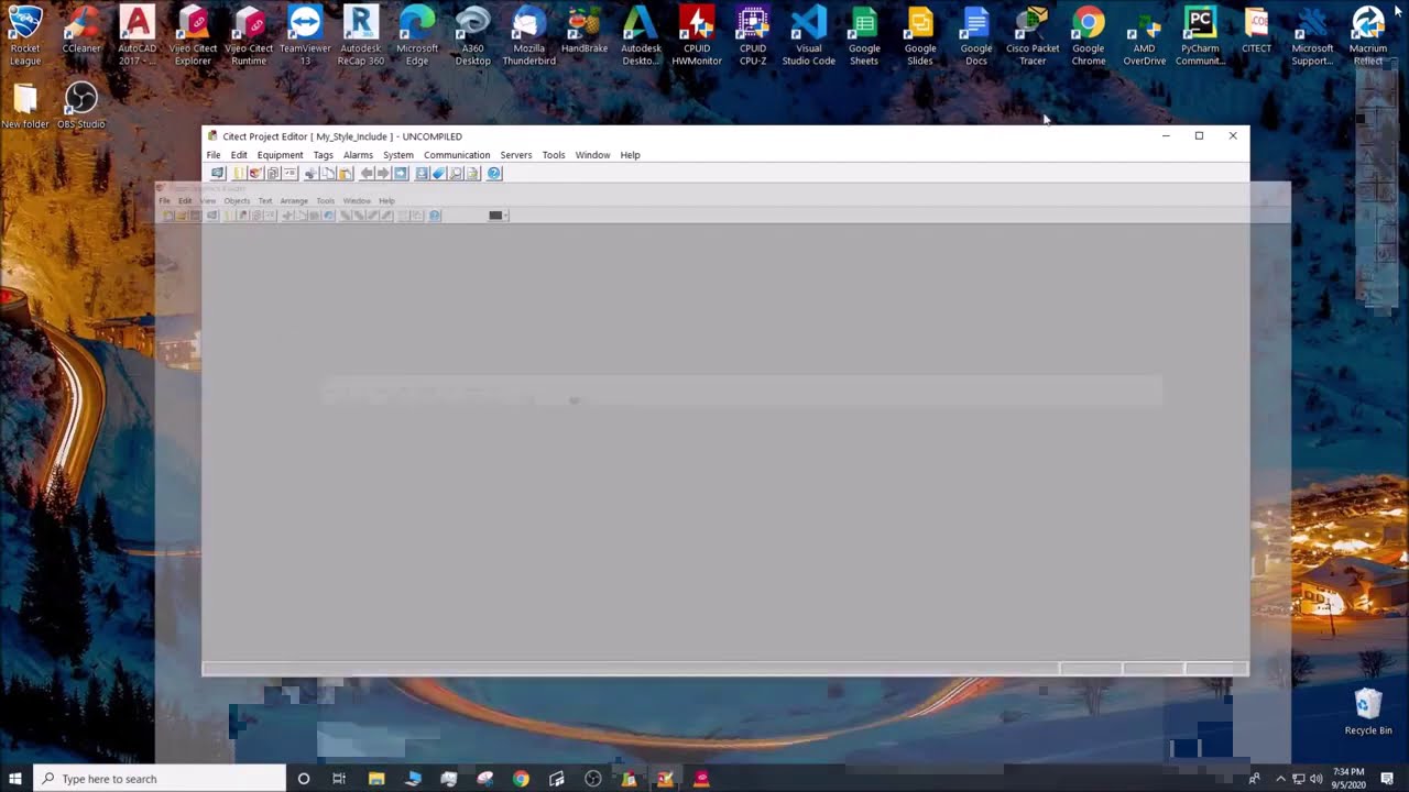 Citect templates and symbols