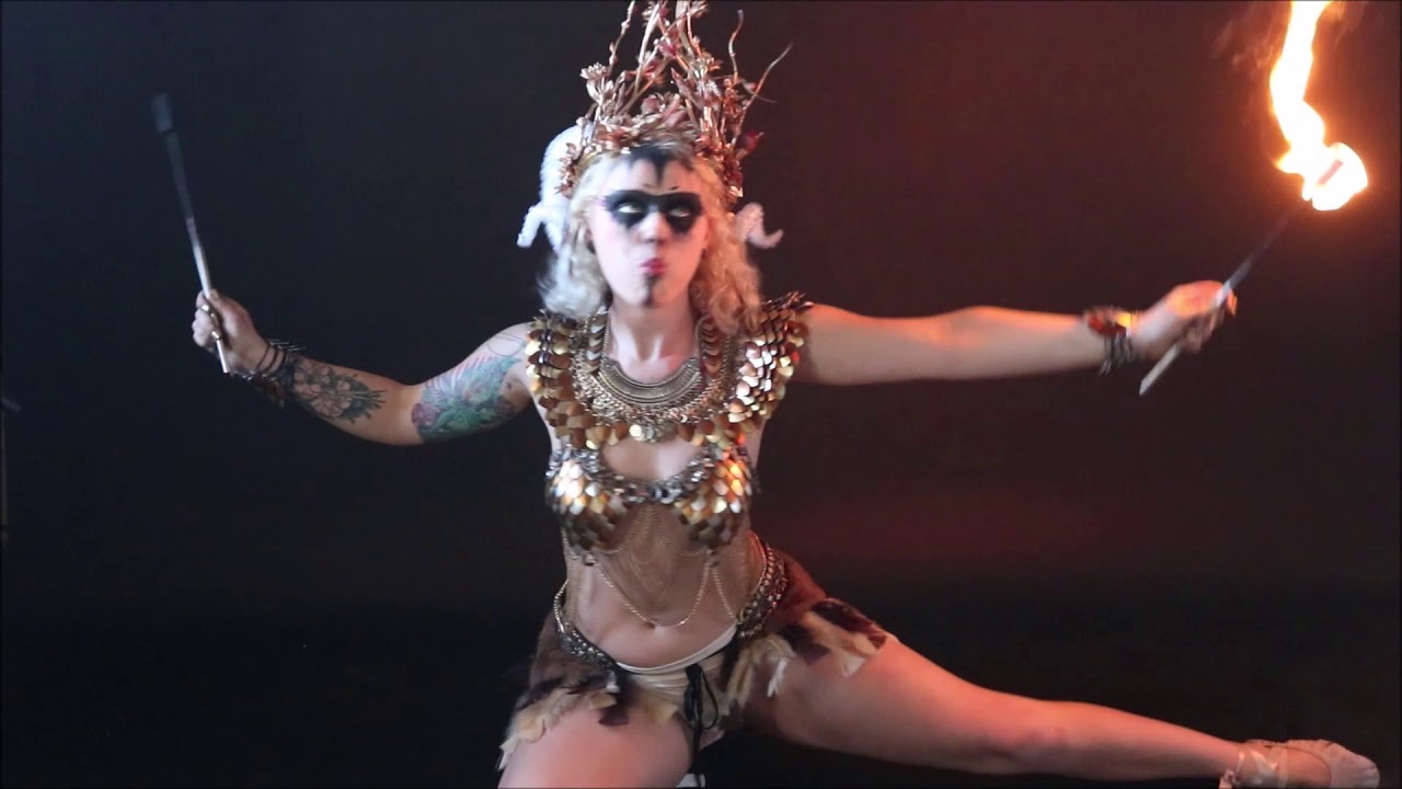 Miss  Trick - the fire proof lady - unedited full length act