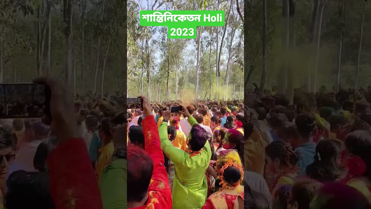 Bolpur-Santiniketan basanta utsav 2023 #holi #holi2023 #short #shortsvideo #santiniketan