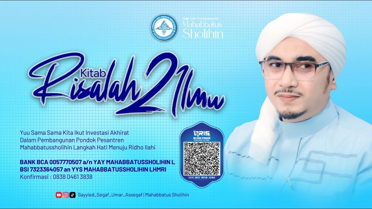 🔴 Live Pengajian MT Mahabbatussholihin di Klender Kitab Risalah Dua Ilmu