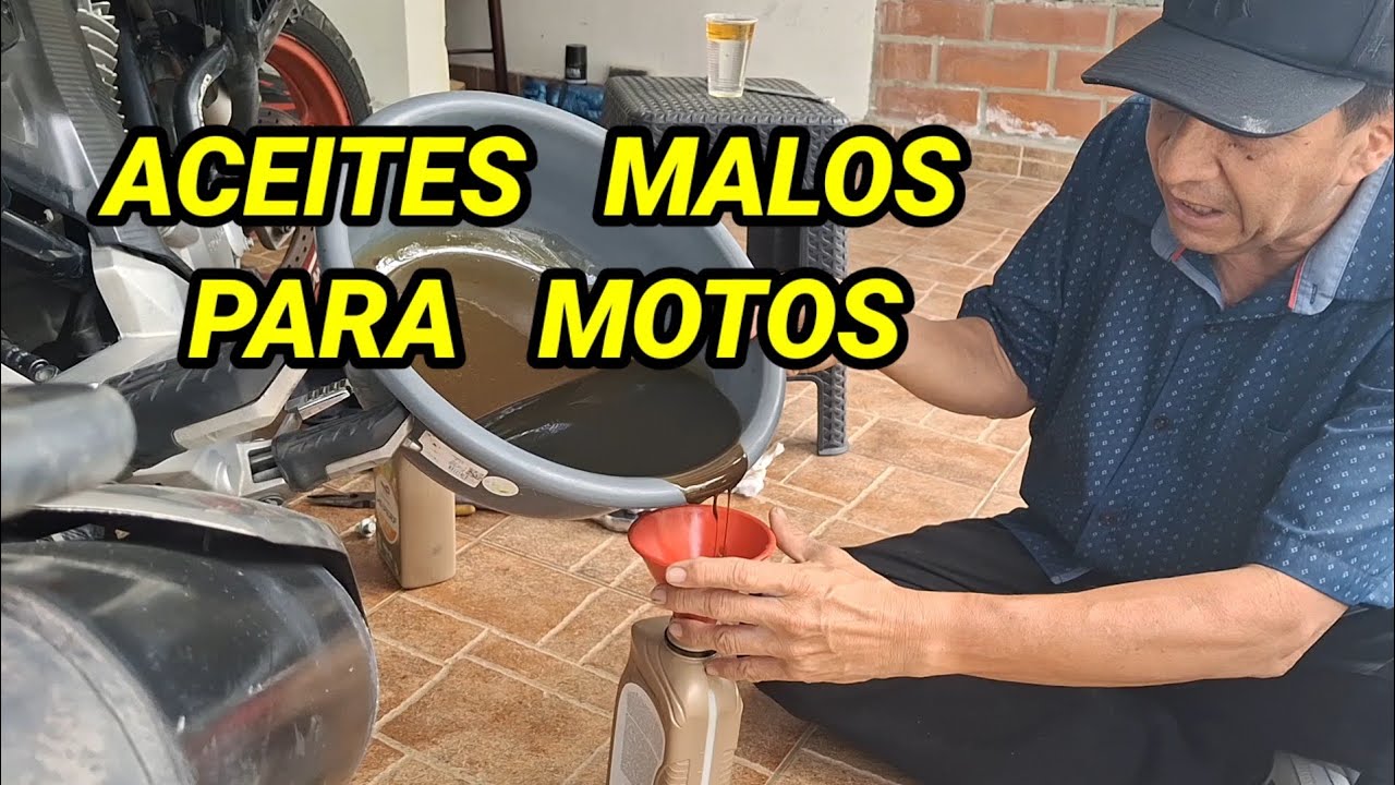 CUIDADO CON LOS ACEITES MALOS  para tu moto.