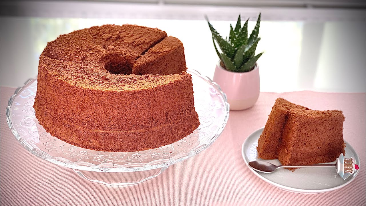 Chiffon Cake Coklat lembut ala Tintin Rayner | Moist, Fluffy  Chocolate Chiffon Cake