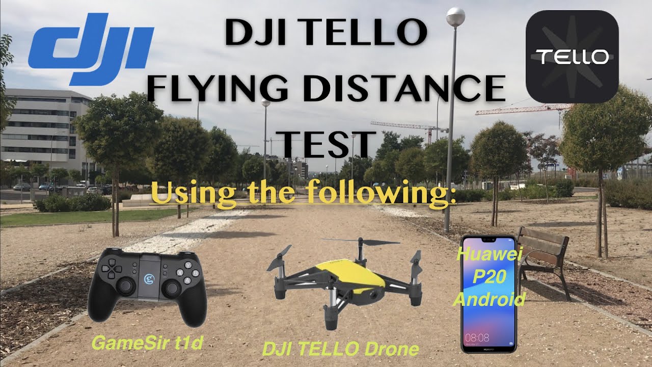 DJI Tello Distance Test with Android phone and without WiFi range extender