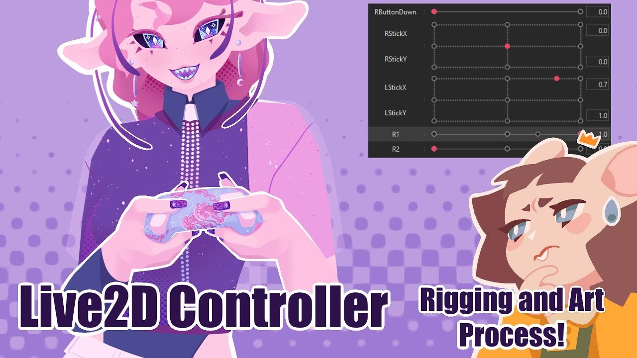 Делаю свой первый контроллер Vtuber! Live2D Rigging