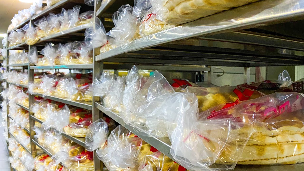 2000 Bags of Bread for 1000 Families in Tripoli. (How it’s Made) at Chayeb Bakery